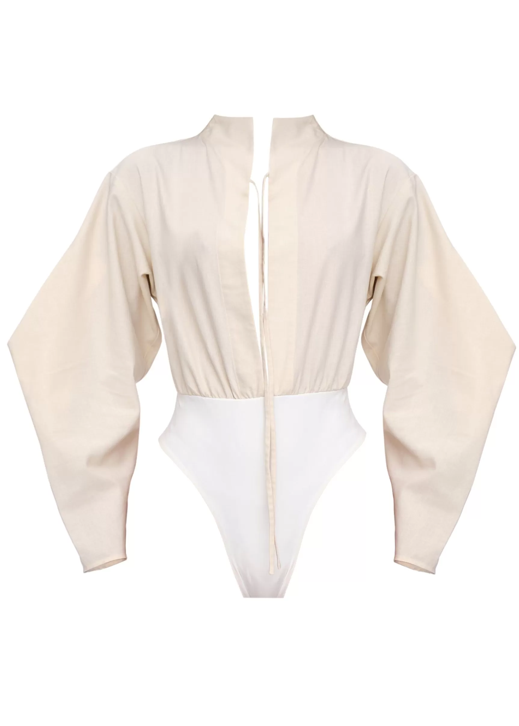 Outlet Lino Bodysuit-Limestone Women Tops