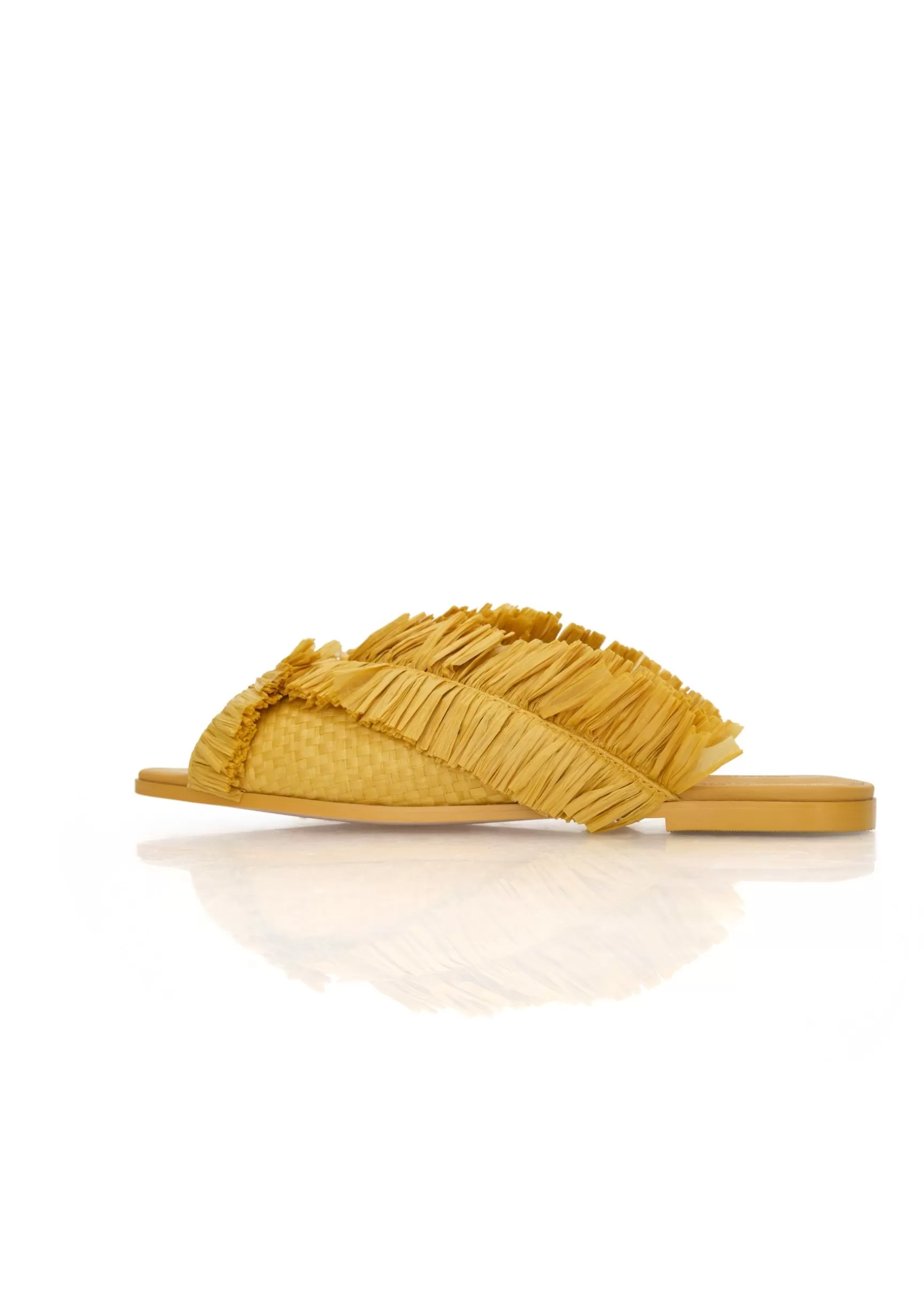 Hot Pola Slippers-Mustard Women Shoes