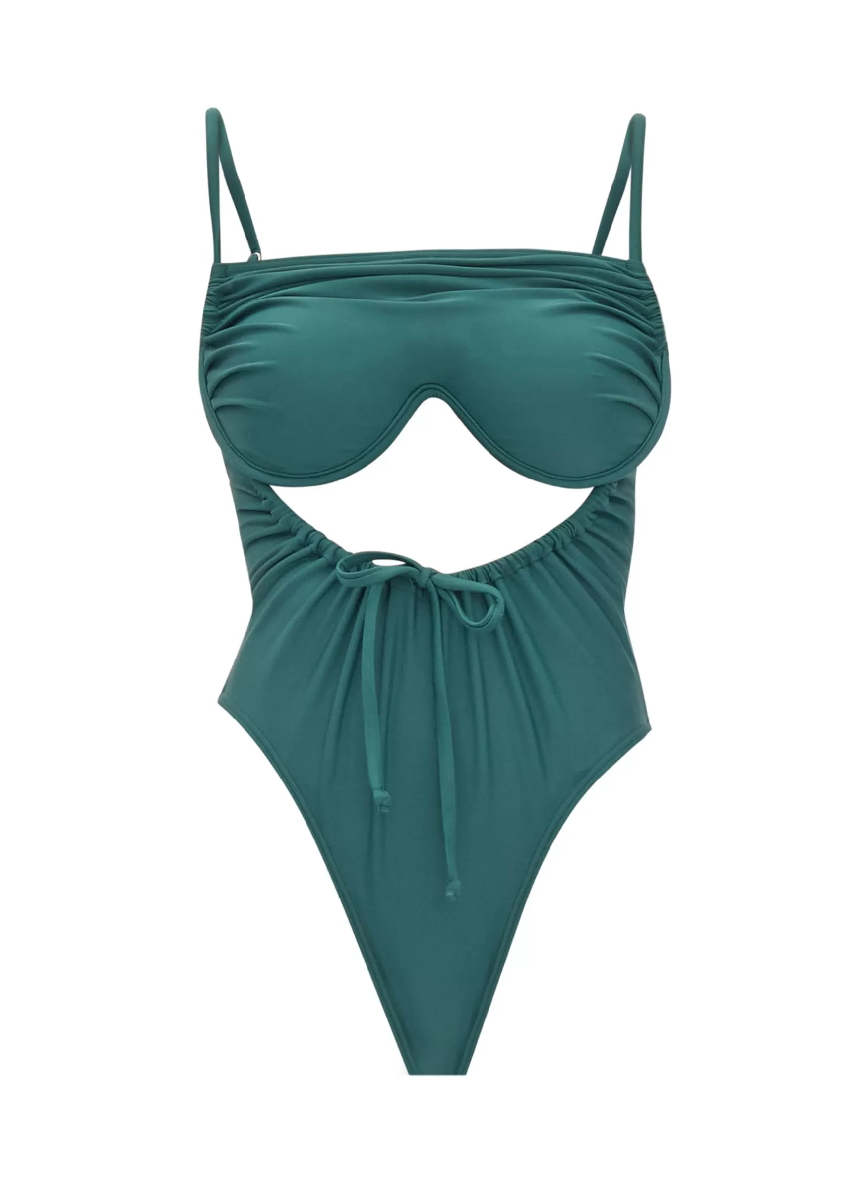 New Tiaca Forest Green One Piece Swimsuit Women Swimwear